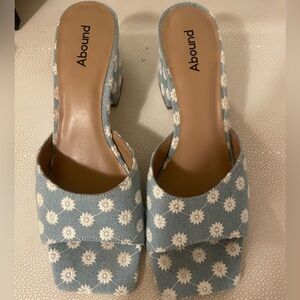 Abound - denim kitten heels